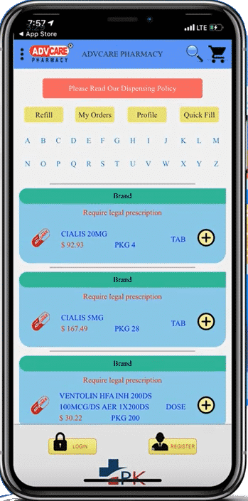 ADV-Care Pharmacy app | Refill Prescription anytime | Order New Prescription on-the-go
